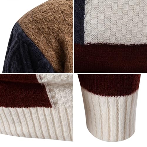 Men's Casual Knit Sweater Pullover Long Sleeve Comfortable Warm Soft Solid top4