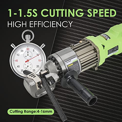 Image of 5 /8 inch Electric Hydraulic Rebar Cutter 1-1.5s Cutting Speed Portable Rebar Cutter Cutting Rebar 4-16mm 1000w 120v /60hz RC16A