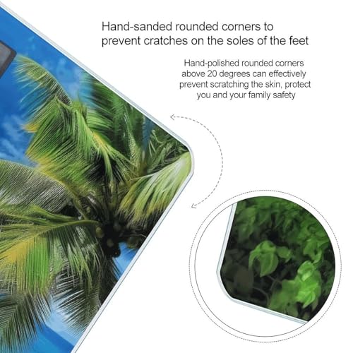 Báscula digital de baño con diseño Tropical Palm Tree miniatura 4
