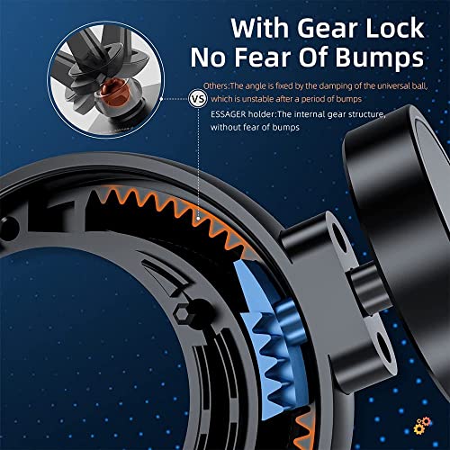 Essager Compacte Magnetische Dashboard Telefoonhouder Zwart - Afbeelding 4