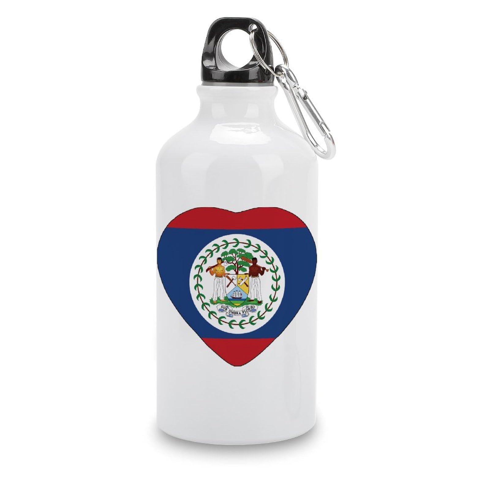 Guangpat Heart Belize Water Bottles Belize Flag Insulated Stainless Steel Water Bottles 14 OZ Portable Leakproof Travel Bottle for Home Office Or Car — image 1