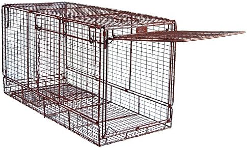 Tru Catch 48F Folding Humane Live Animal Trap Easy & Safe Catch & Release for Dogs, Coyotes, & Other Large Animals - (48" L x 26" H x 21" W)