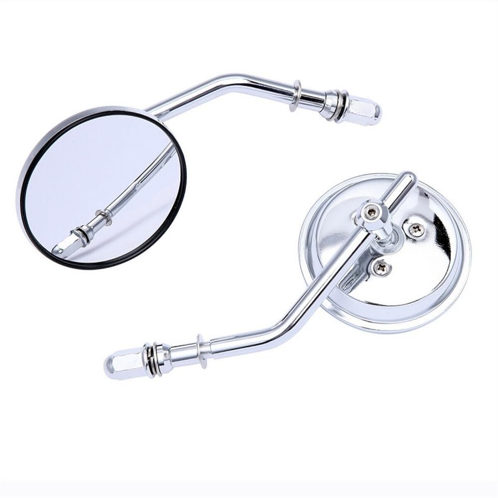 Rétroviseurs Latéraux de Moto Lot De 2 Accessoires De Moto Rétroviseur Rond Noir Rétroviseur Latéral De Scooter Pour Harley Sportster (Color : 4)