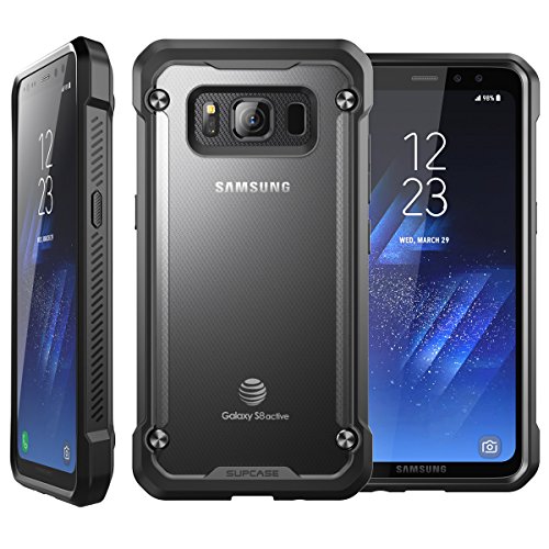 Supcase Samsung Galaxy S8 Active Case, Unicorn Beetle Series Premium Hybrid Protective Frost Clear Case For Samsung Galaxy S8 Active 2017 Release (Not Fit Regular Galaxy S8/S8 Plus) (Frost/Black) #TOP5