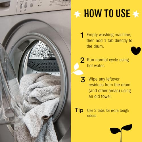 molly39s suds washing machine cleaner  removes odors amp grime from front amp top loader machines including he citrus - 10 tablets