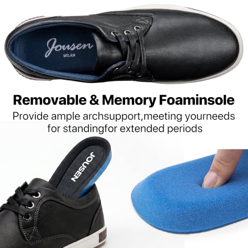 Image of Jousen Men's Fashion Sneakers Classic Retro Casual Shoes for Men Breathable Business Dress Sneaker