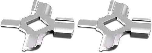 Miniatura 1 de Antree Picadora de carne de acero inoxidable cuchillas para batidora de pie y accesorio para picadora de carne, 2 cuchillas afiladas