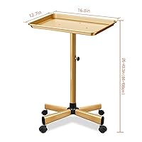 Vista 5 de Bandeja de aluminio de alta calidad, bandeja ajustable resistente a la corrosión que se utiliza para bandeja de salón sobre ruedas, herramienta