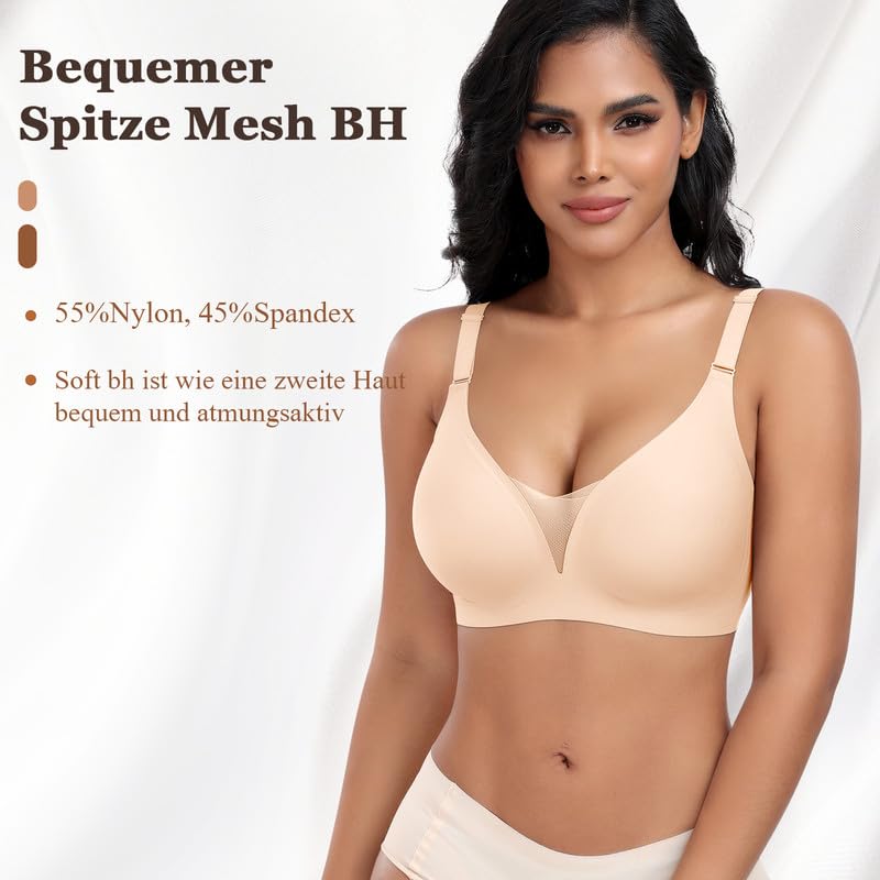 Soutien-gorge sans armatures anti-irritations doux et invisible