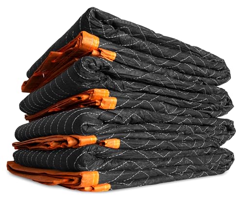 Wen 72-Inch by 80-Inch Heavy Duty Padded Moving Blankets, 4-Pack (272804)
