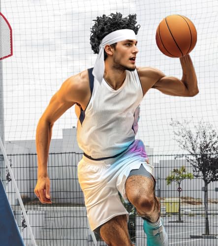 Image of Sport Tie Headbands Tennis Head Tie for Men Women Sports Fans Ninja Soccer Basketball Teams Head Ties Halloween