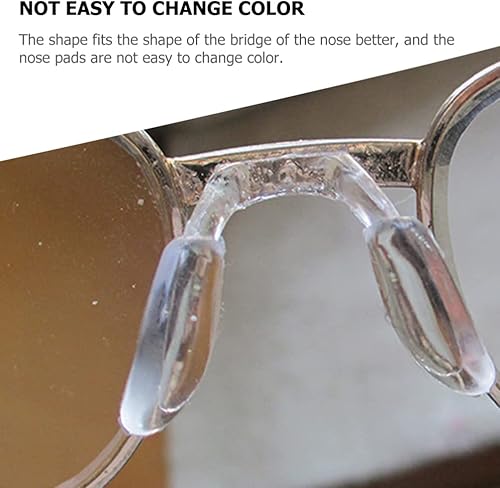 Miniatura 2 de Almohadillas para la nariz para gafas, 4 unidades, en forma de U, almohadillas de nariz atornilladas, correa para gafas, puente de silla,