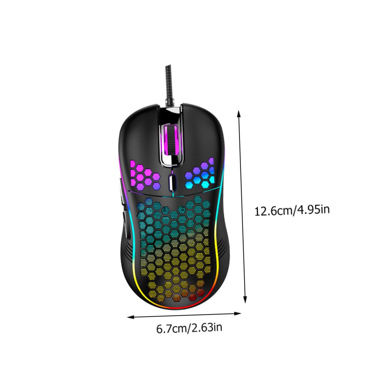 6-Pack Wired USB Silent Gaming Mice | RGB, 1600 DPI, Slim Ergonomic Design For Office & Home