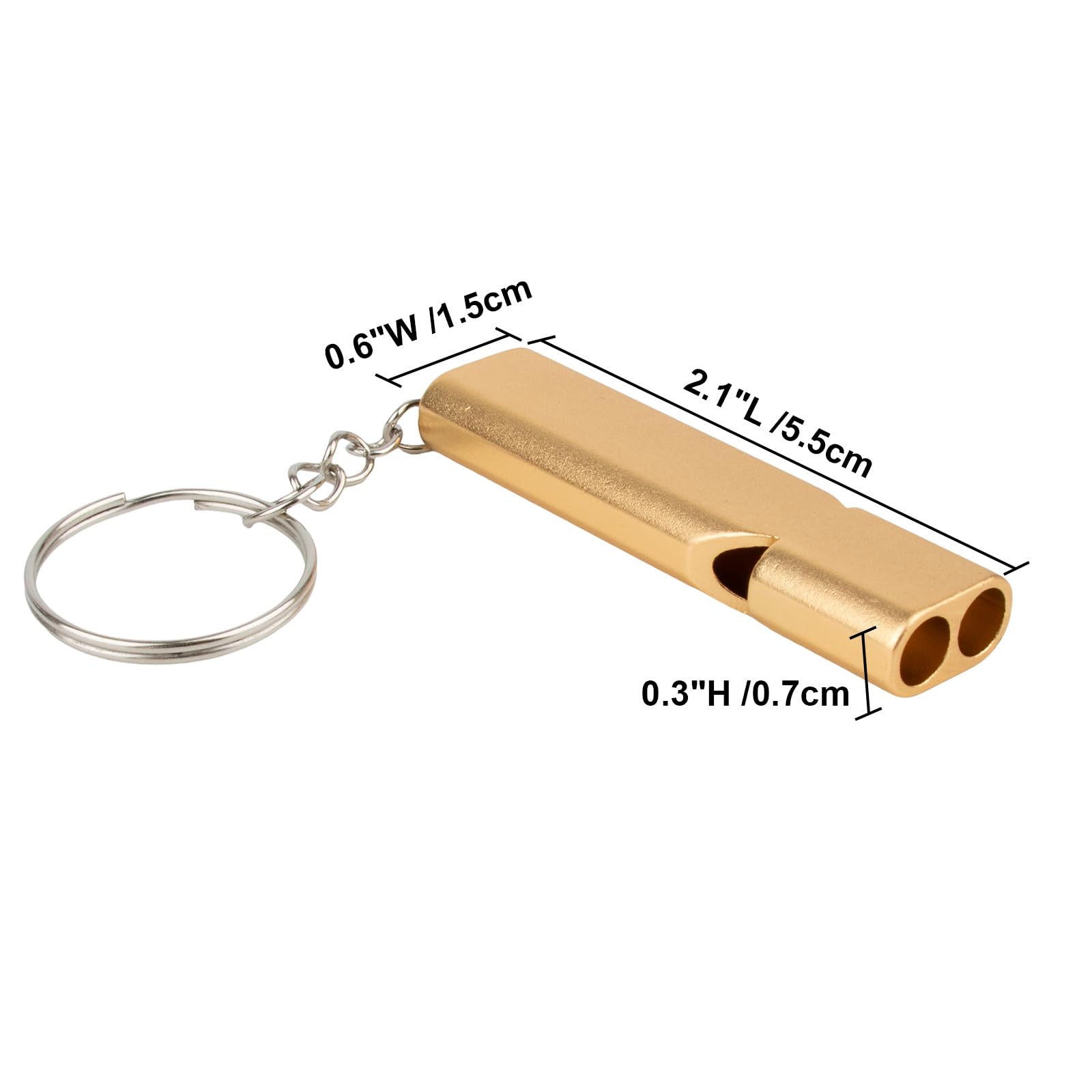 GOGO Custom 20 PZ Fischietto in Alluminio con Incisione al Laser, fischietti di Emergenza di Sicurezza per Escursioni all'aperto, Campeggio, Caccia, Pesca