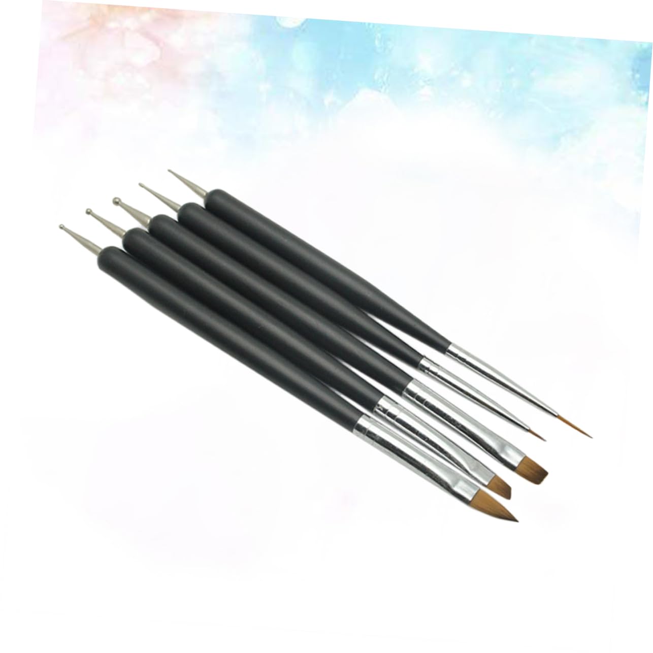 Healeved 15pezzi Penne Per Nail Art Con Punta Doppia Pennelli Per Manicure e Modellazione Strumenti Per Disegni e Dotting Per Unghie Professionali e Personali