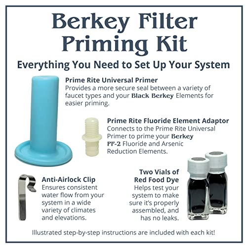 Berkey Filter Priming Kit Contents