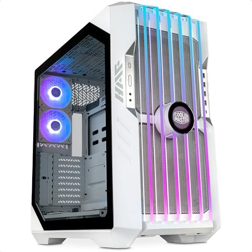 Cooler Master HAF 700 EVO White Caja PC – Full-Tower, Admite E-ATX, 5 Fans, Soportes de Radiador...