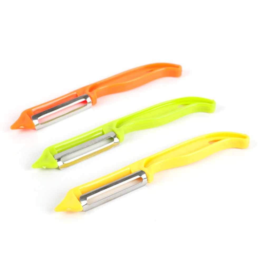 Byfri Random 1Pc Plastic Peeling Vegetable Fruit Peeler Slicer For Peeling Potatoes Carrots Parsnips Apples Carrot( Color)