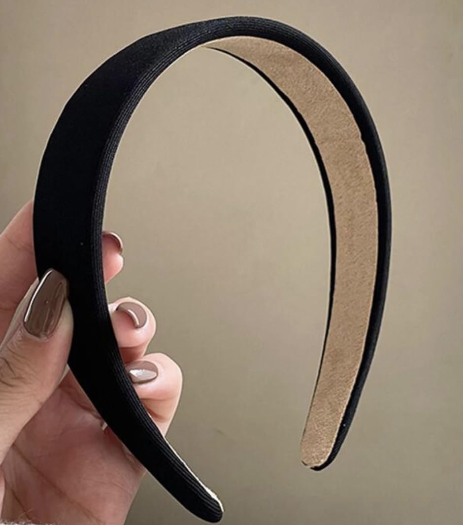 Amazon.com : TERSE Black Headbands for Women Non Slip 1 Inch Wide 