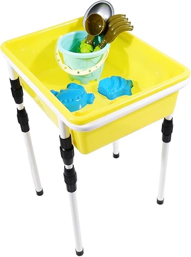 Miniatura 2 de zvzvo Juego de juguetes de agua y arena (8 juegos). Mesa de agua con altura ajustable. Juegos al aire libre, caja de arena, juguetes de playa, mesa