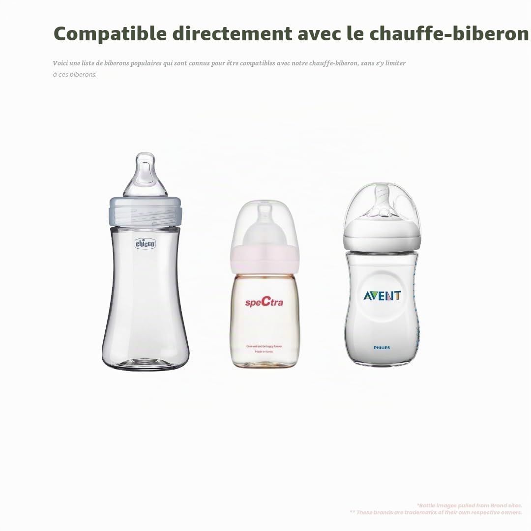 Baby's Brew Warmers 3.0 – Chauffe-Formule Portable pour Voyage, Deux Modes de Chauffage – Réchauffe Le Lait Maternel, la Formule et l'eau, Anti-Fuite, Technologie de capteur Intelligent, sans BPA