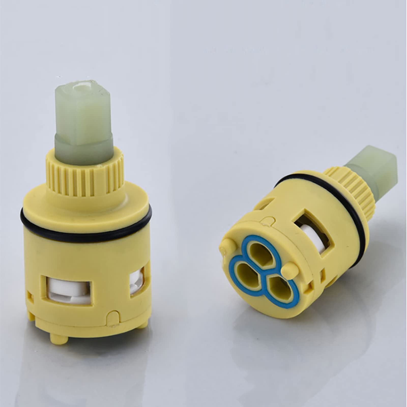 Ouhbndeaz C 22Mm Faucet Cartridge Replacement 22/25/26/28/33/35/40Mm Ceramic Disc Cartridge Faucet Water Mixer Tap Inner Control Kitchen Valve I-26Mm(C 22Mm)