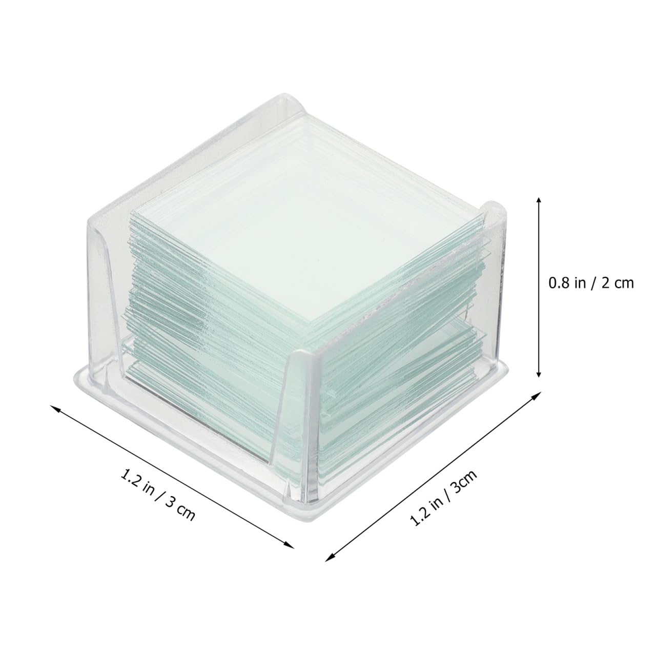 Gatuida 1000 Stück Deckgläser Mikroskop, deckgläser 22x22 Lehrmaterialien Mikroskop-Objektträger Zubehör für Labor Optische Mikroskopie Und Biologie Wissenschaft Studium