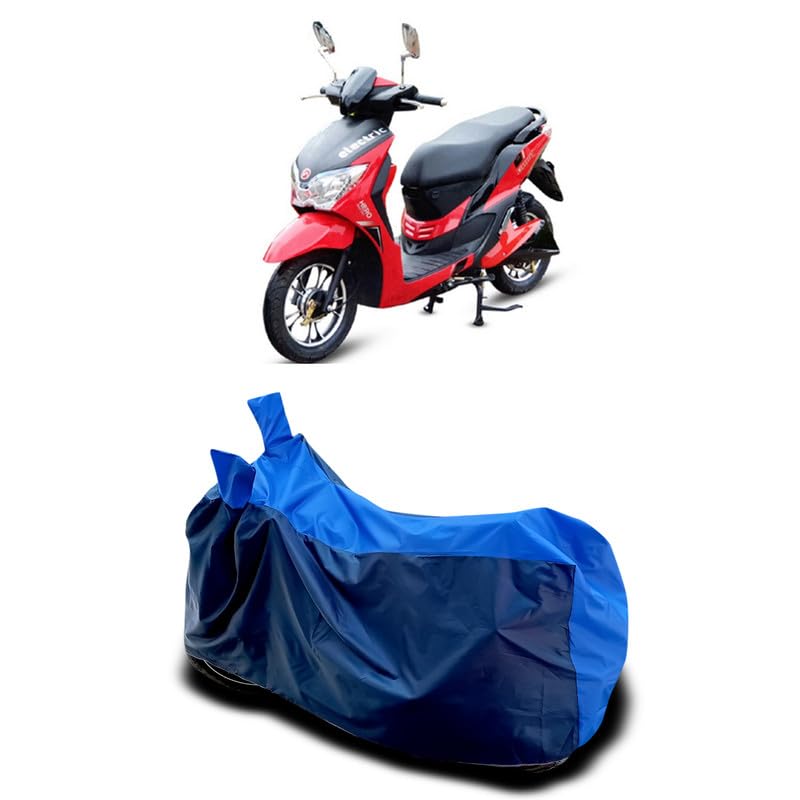 Image of DUFFEL-Two Wheeler Bike Body Cover Compatible for Hero Electric Dash Bs6 Heat Protectio /UV-Rays /Birds Dropping /DustProof /Waterproof All Variants [Nevay Blue]