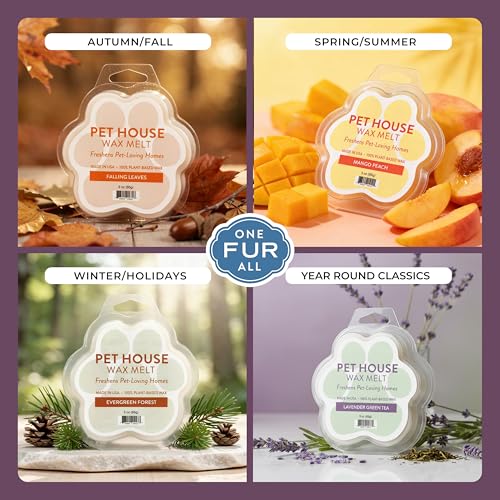 Image of Pet House Lavender Green Tea Spring Scented Wax Melts - Long-Lasting Plant Based Soy Wax Melts Pet Friendly Pack of 2