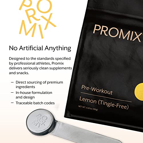 Image of Promix Pre-Workout Powder, Tingle-Free Lemon - Maximize Focus & Performance - Helps Muscle Gain, Endurance & Enhanced Energy - Vitamin B12, Caffeine, Beta-Alanine & L-Tyrsosine - Gluten & Dairy-Free