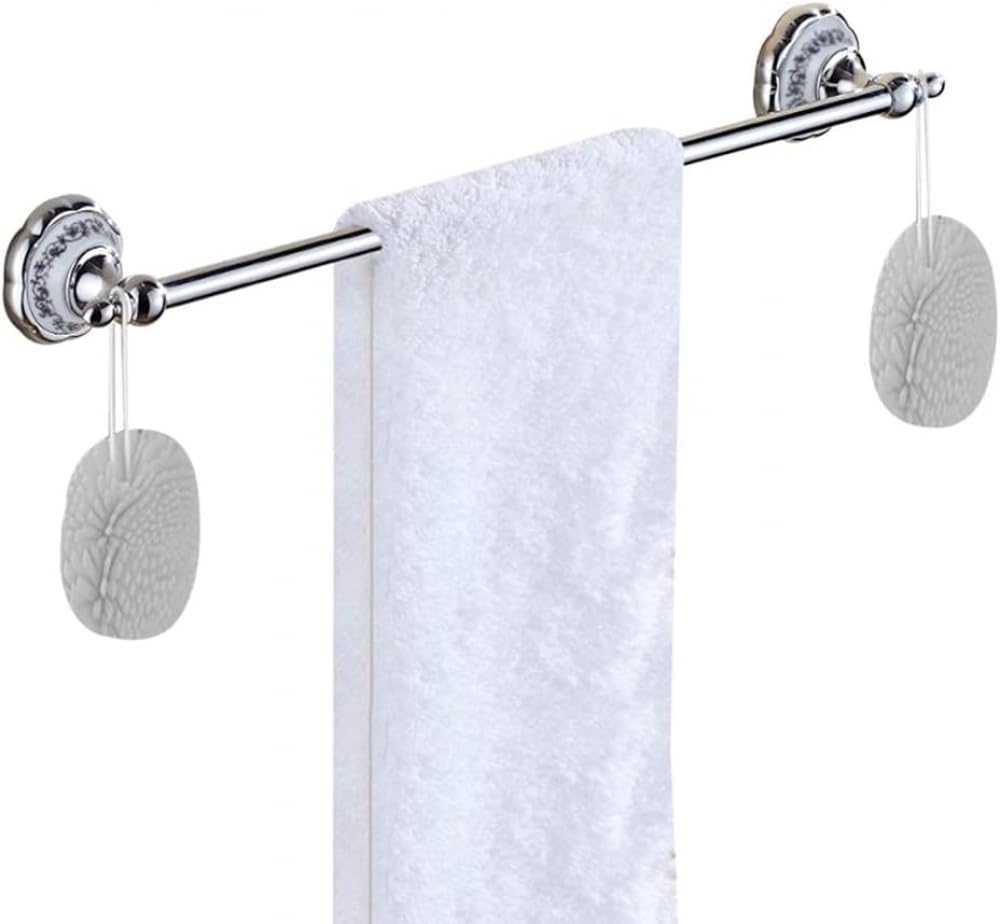 Amazon.com: Towel Rails Towel Shelf Self Adhesive Towel Rack No Drilling  Towel Holder Single Pole Wall Mounted Copper for Toilet Bathroom Towel Racks  -50cm : Home u0026 Kitchen