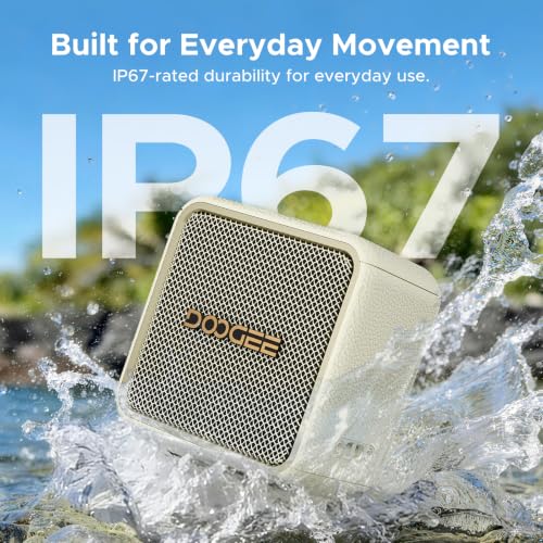 Image of Portable Bluetooth Speaker, Compact Wireless Speaker with Deep Bass, Loud Stereo Sound, IP67 Waterproof /Dustproof, 16-Hour Playtime, TWS Pairing, USB, AUX, TF Card, for Home, Travel, and Outdoor