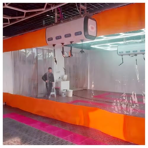 Rideaux de séparation étanches pour Garage, Rideaux de Porte en Vinyle Durable pour Station de Lavage Auto extérieure, Patio, Aire de Lavage Industrielle, Porche et dépôt. Protection Robuste