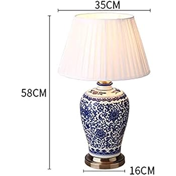 青い陶器のクラシックランプ 61qYPEDEhkL.jpg_BO30,255,255,