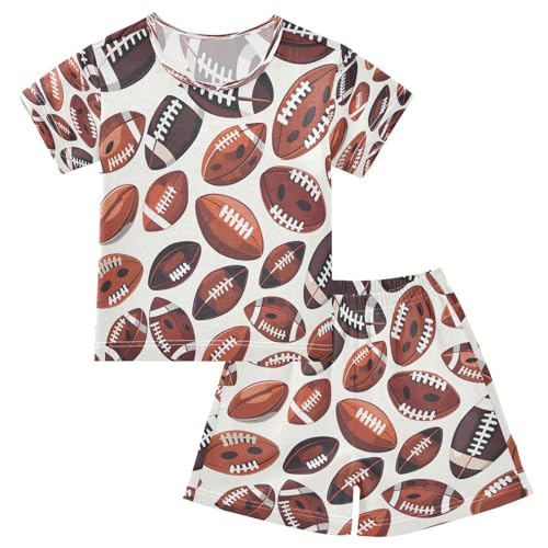 senya Short Sleeve Pajamas Sets Summer Cotton Sleepwear Rugby Sports Equipment