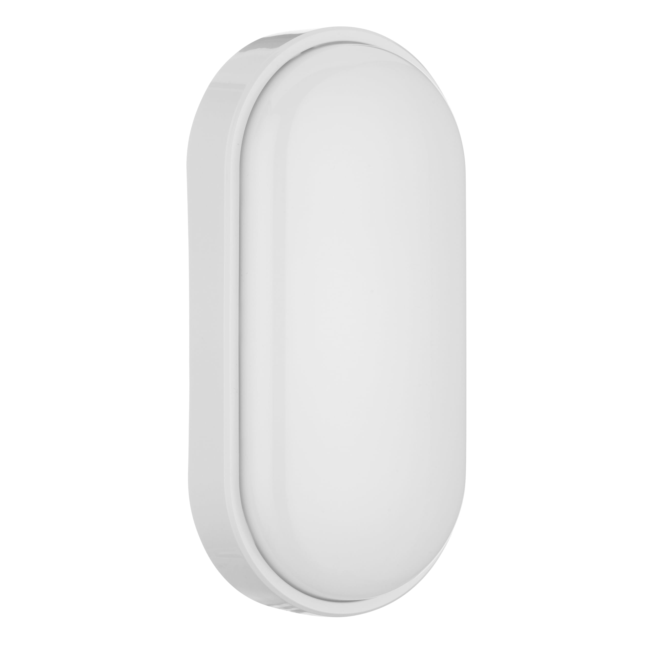 REV Kellerlampe SPARSET - 3x Feuchtraumleuchte LED oval (12W, 840lm, IP54), einsetzbar als Decken- oder Wandlampe, Feuchtraumlampe, weiß