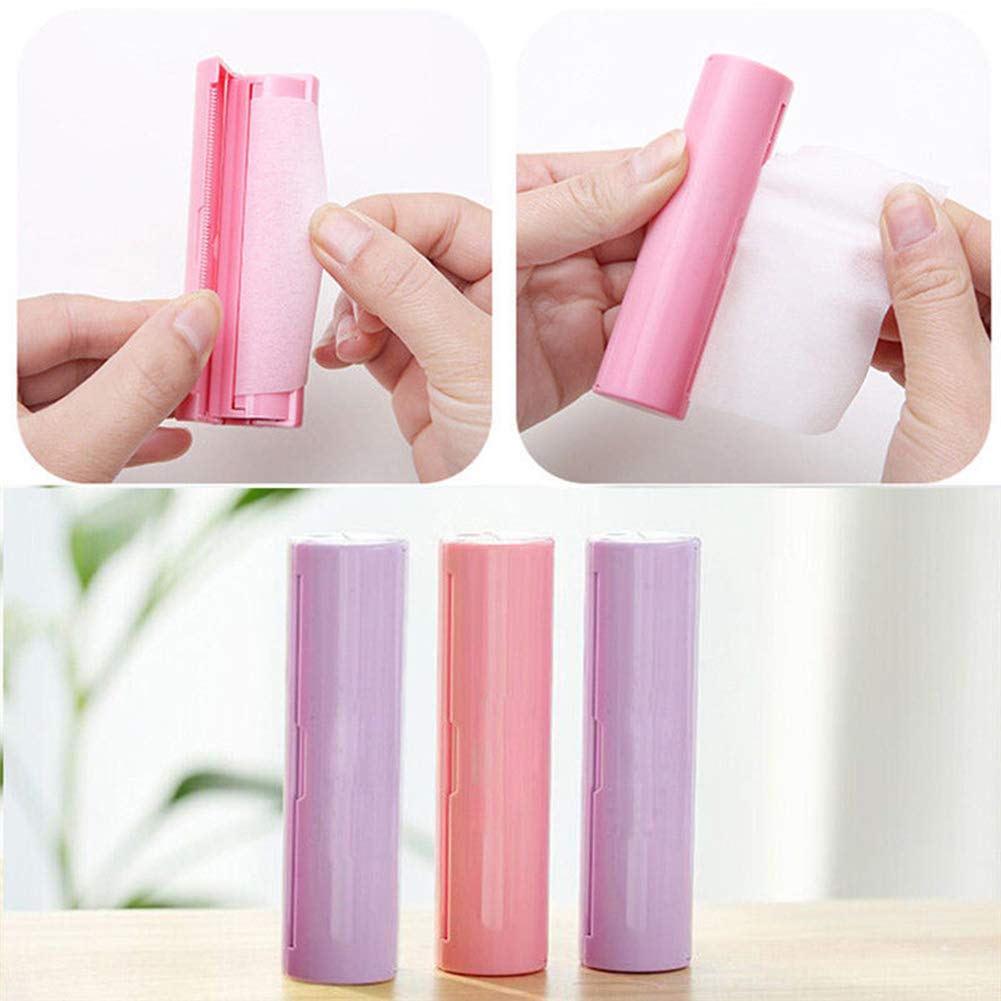 fublousRR5 Soap Paper, Mini Portable Travel Pull Type Hand Wash Cleaning Paper Soap Slice Foaming Sheet Green