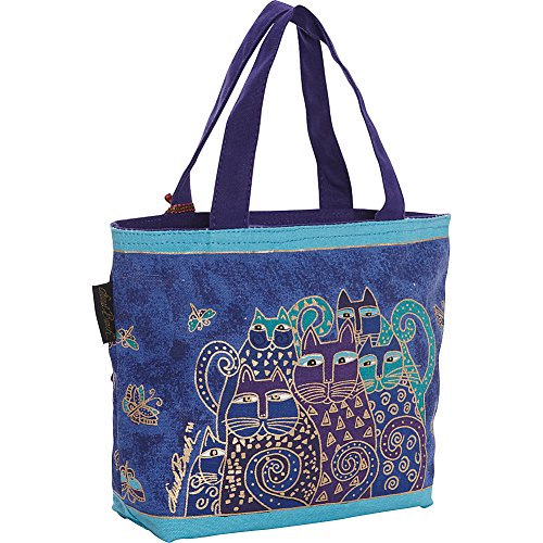 Bolso Tote Laurel Burch Indigo Cats Azul Talla Única miniatura 5