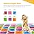 edusense Sensory Floor Mats, Liquid Floor Tiles for Kids?Children, Decorative Tiles, Early Learning Toys, Activity Play Mats with Anti-Slip Backing, Multi-Color Set of 6 Pack 12" x 12"
