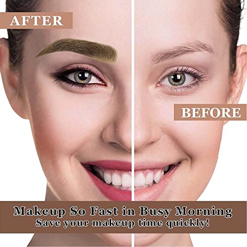 Dark Brown Eyebrow Pencil Micro 4 Point Brow Pen Waterproof Lift & Snatch Eyebrow Microblading Pen Natural Looking Brows Effortlessly 24H Long Lasting Smudge-Proof Eyebrow Tattoo Pen (Dark Brown 02#) #TOP2