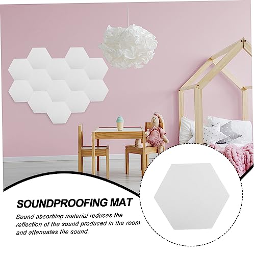 Toddmomy 12pcs Tapetes Absorbentes de Sonido Paneles Acústicos Insulación para Pared Aislante para Oficina miniatura 5