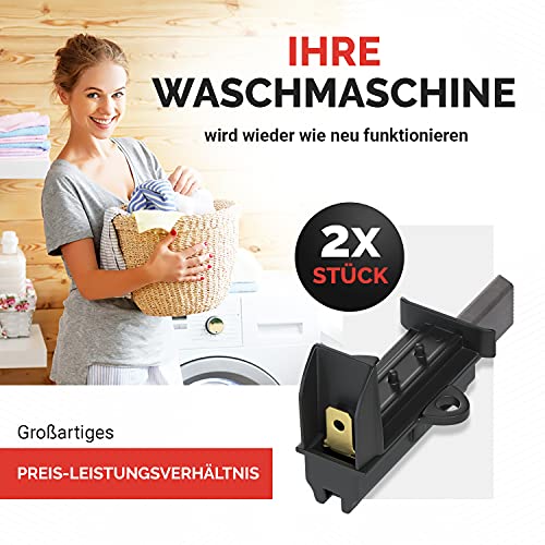 VIOKS Motorkohlen Set 2x Schleifkohle Kohlen Kohlebürsten Ersatz für Beko Blomberg 371201202 371201201 371201205 L93MF7 für WMB WKE WKD WKL WKC WA Waschmaschine