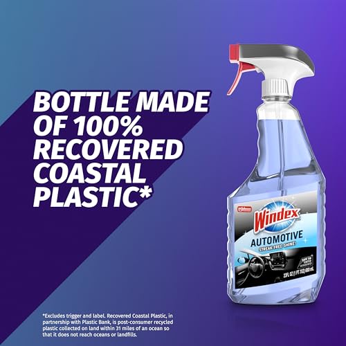 Windex Automotive Car Window and Glass Cleaner, Streak-Free Shine for Car Glass Exteriors, Tinted Windows, and Interior Electronics, 23 fl oz - Image 4
