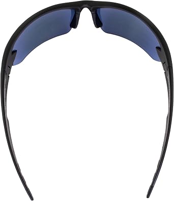 Epoch Eyewear Midway Golf Sunglasses Black Frame Blue Mirror Lens