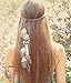 Fodattm - Juego de 2 diademas de plumas estilo gitano hippie y...