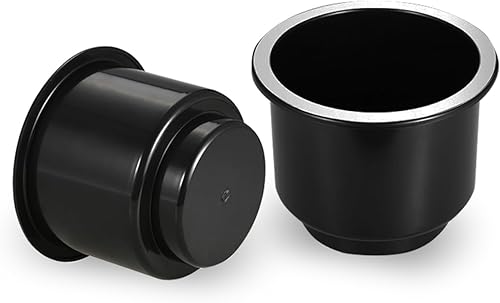 NTNEV 2 portavasos de automóvil, soporte empotrado para vasos de plástico, cromado elegante, productos universales para el interior del automóvil,