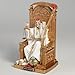 Veronese Design 6 3/8 Inch Santa Muerte On Throne with Scythe and Scale Polystone Hand Painted Collectible Home Decor Sculpture