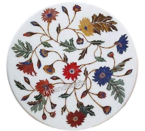 Colorful Flowers Inlay Work Sofa Side Table Octagonal Marble Coffee Ta Colorful Flowers Inlay Work Sofa Side Table Octagonal Marble Coffee Ta
