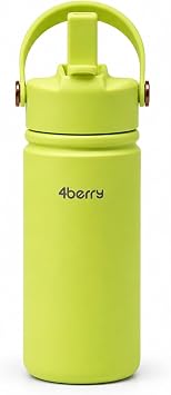 350 ml Kulplu Pipetli  elik Termos Bardak   BPA Free, Ta nabilir Mini Termos, Krem Renk