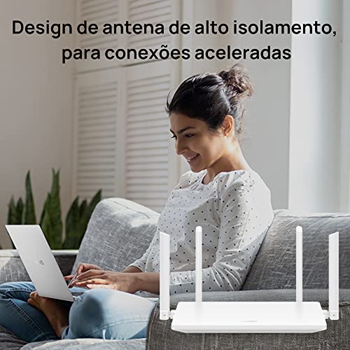 Roteador Huawei Wifi 6 AX2 AX1500 4 Antenas Ws7001-40 Branco glide